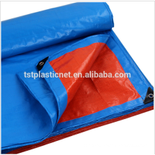 cheap plastic polyethylene rainproof camping tarpaulin sheet with reinforced eyelets supplier